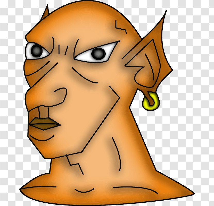 Goblin Orc Clip Art - Line - Jaw Transparent PNG