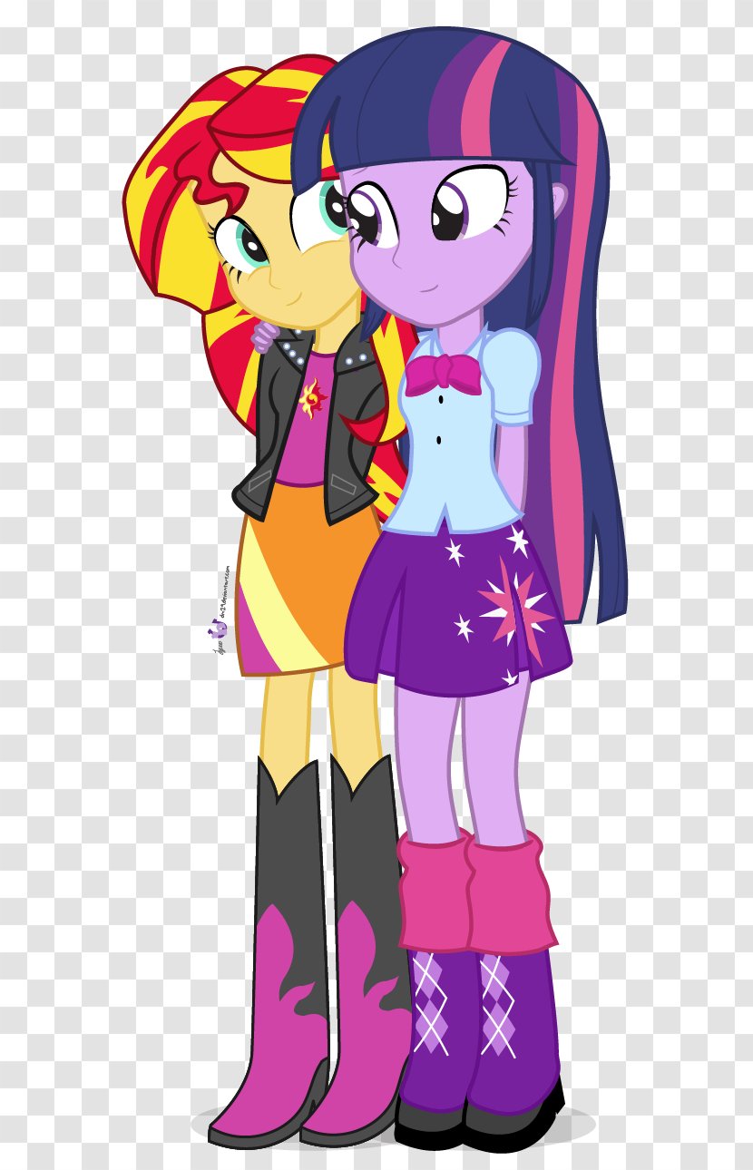 Twilight Sparkle Sunset Shimmer Rarity Pinkie Pie Pony - Frame - My Little Equestria Girls Dr Transparent PNG