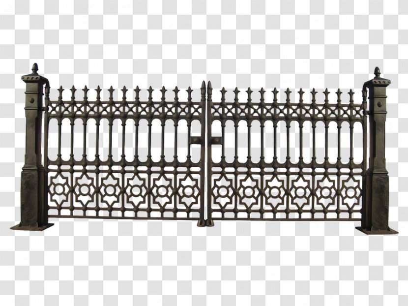 Gate Iron Railing Wrought Clip Art - Door - File Transparent PNG