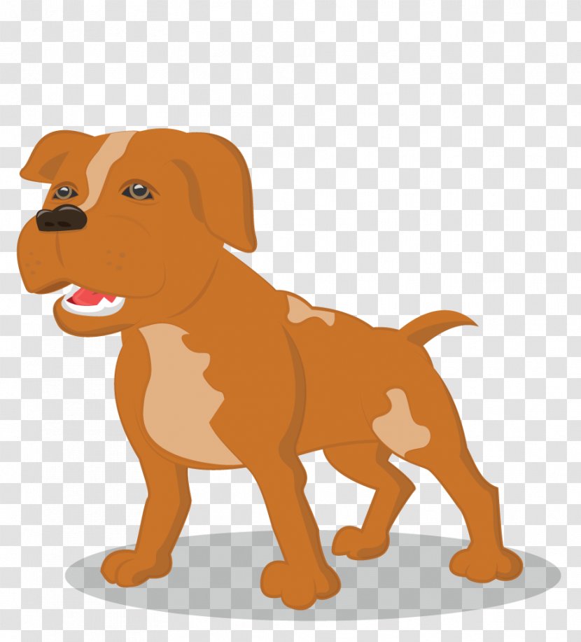 American Pit Bull Terrier Animation Animal - Paw - Cartoon School Children Transparent PNG