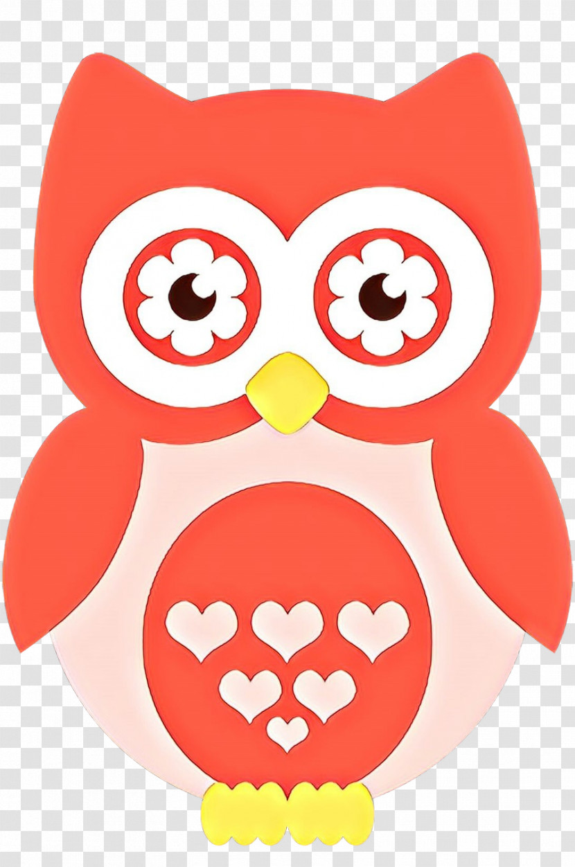 Owl Red Bird Transparent PNG