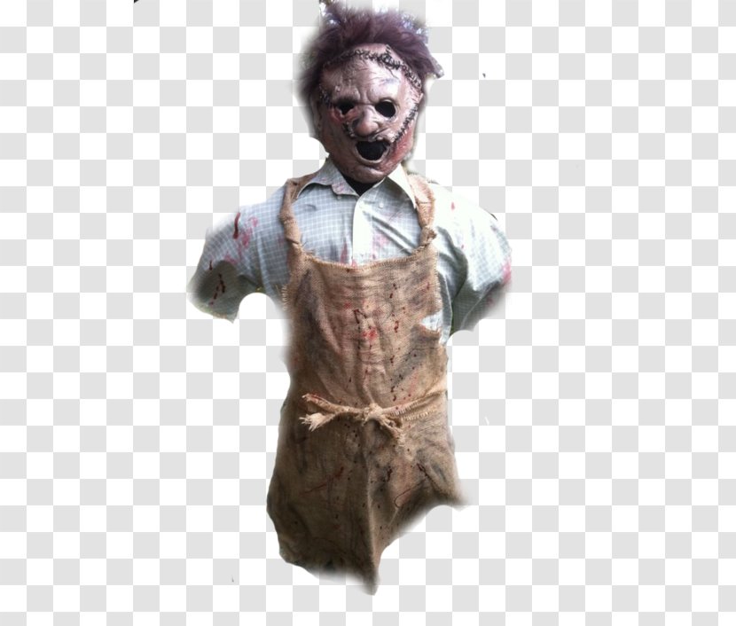 Leatherface Costume Mask The Texas Chainsaw Massacre Character - Movie Props Transparent PNG