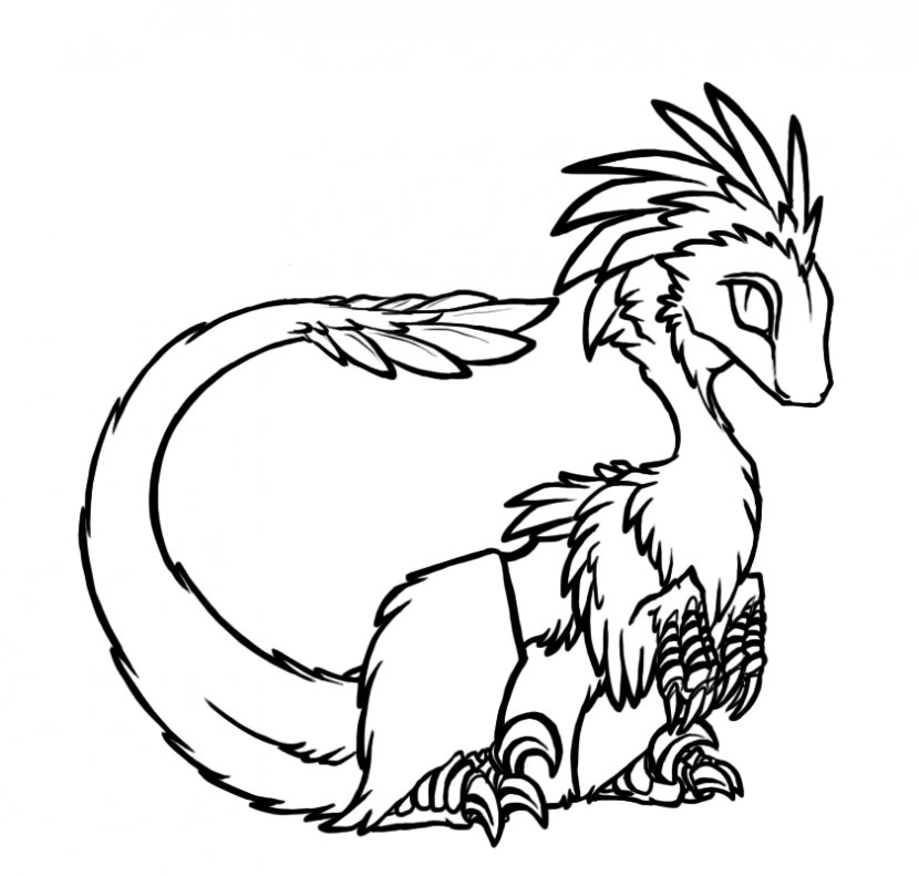 Line Art Drawing Coloring Book DeviantArt Clip - Black And White - Animals Transparent PNG