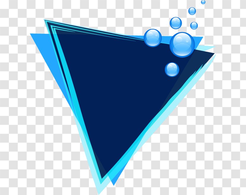 Loughborough Blue - Designer - Dream Bubble Border Triangle Transparent PNG
