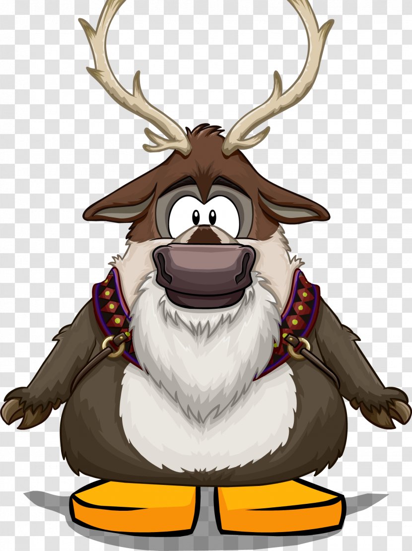 Club Penguin Kristoff Elsa Reindeer Anna - Deer - Olaf Transparent PNG