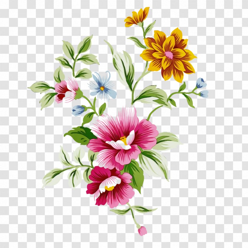 Watercolor Flower Background - Paint - Wildflower Transparent PNG