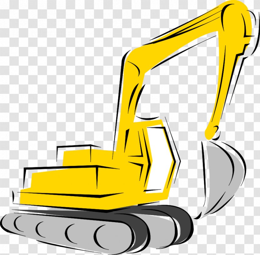 Caterpillar Inc. Heavy Machinery Excavator Clip Art - Area - Crane Transparent PNG