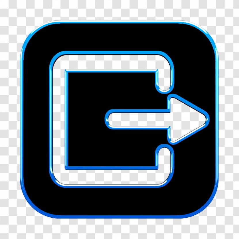 Arrow Icon Exit Log Out - Symbol - Rectangle Logo Transparent PNG