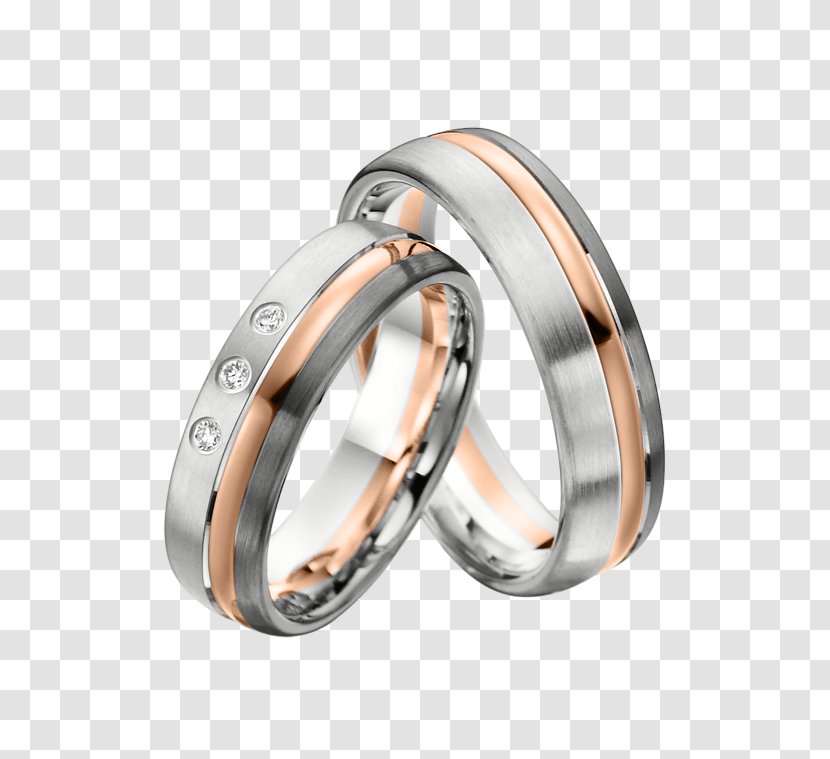 Wedding Ring Jewellery Jeweler Platinum - Brilliant Transparent PNG