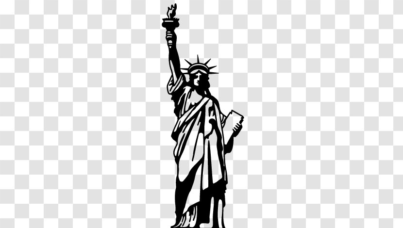 Statue Of Liberty Travel Wall Decal Sticker - Mythical Creature Transparent PNG