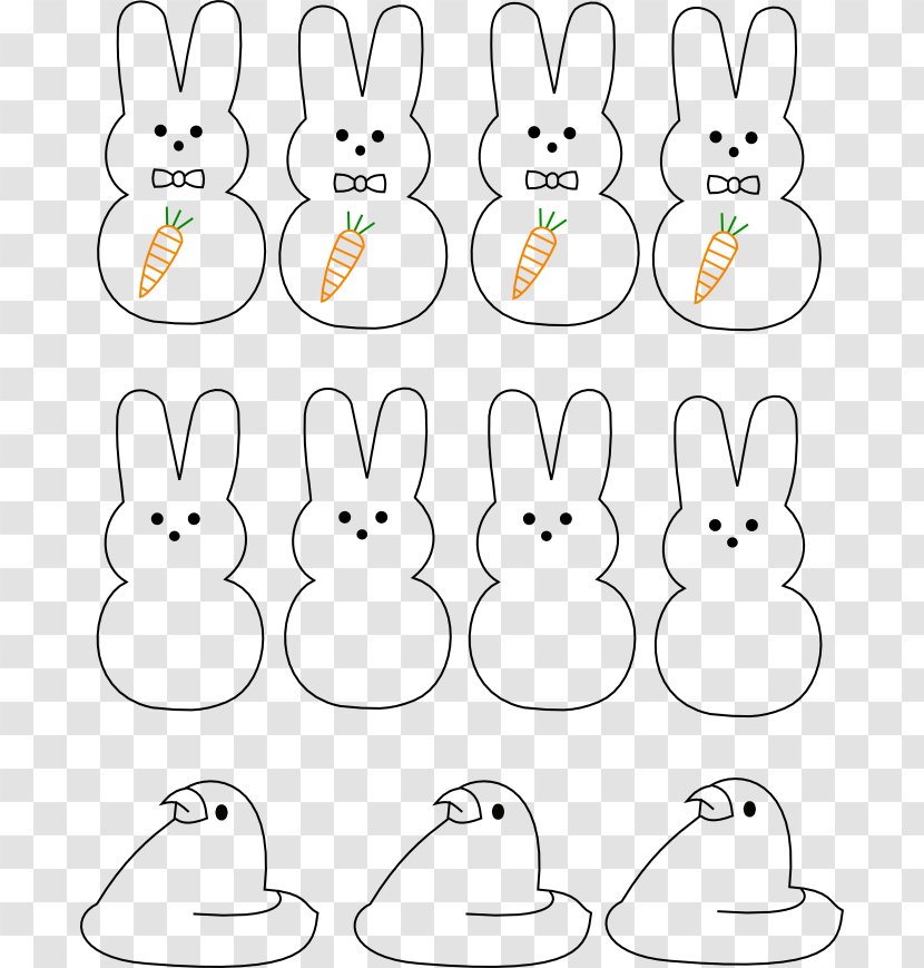 Domestic Rabbit Easter Bunny Peeps Hare - Art Transparent PNG