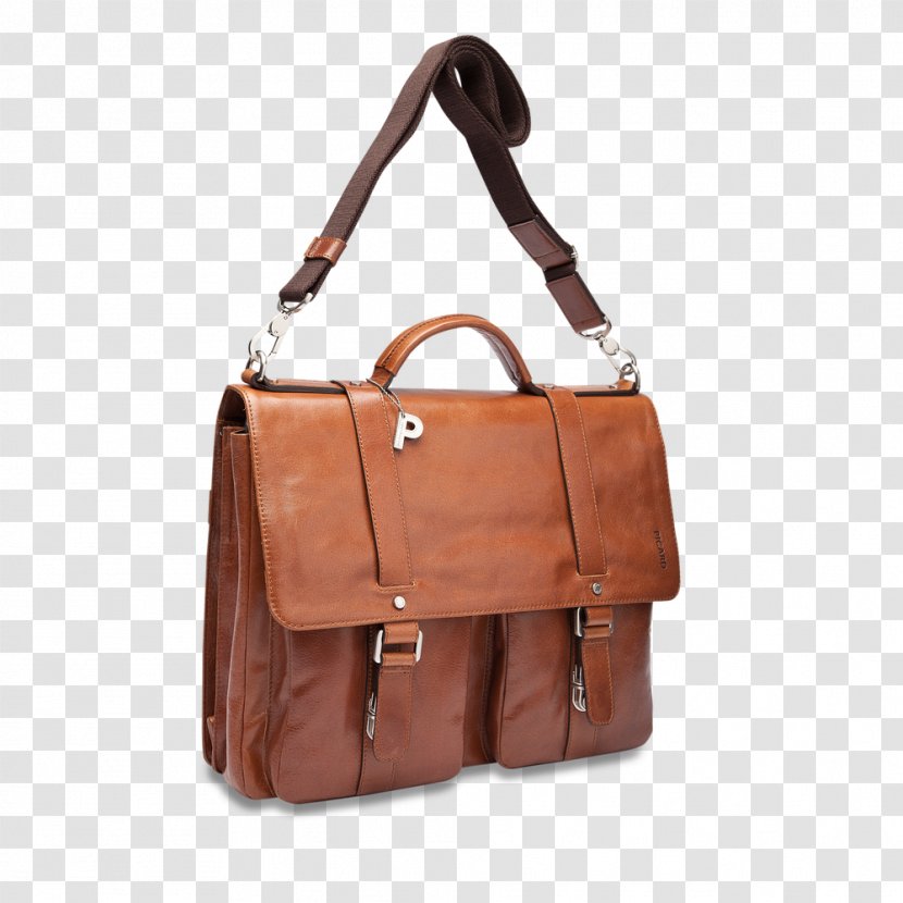 Cognac Leather Bag Briefcase Tasche - Picard Transparent PNG