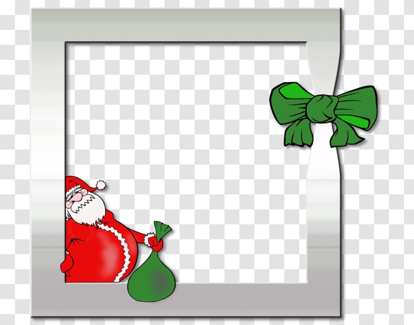 Picture Frame .de Gratis Illustration - Green - Santa Claus Decorative Borders Transparent PNG