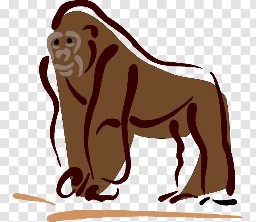 Cartoon Clip Art Terrestrial Animal Wildlife Old World Monkey Transparent PNG