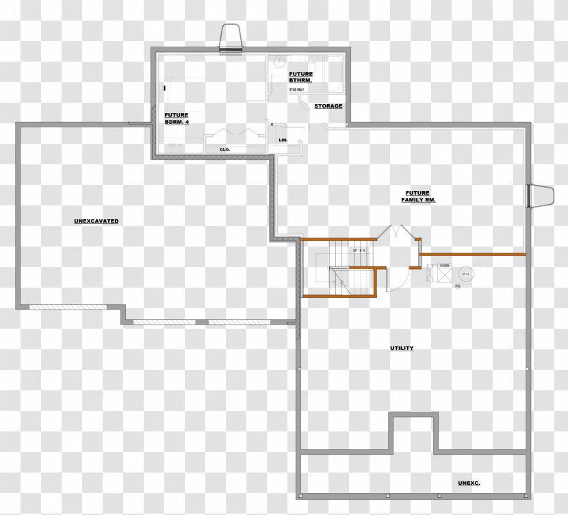 Floor Plan House - Modern Sckech Transparent PNG