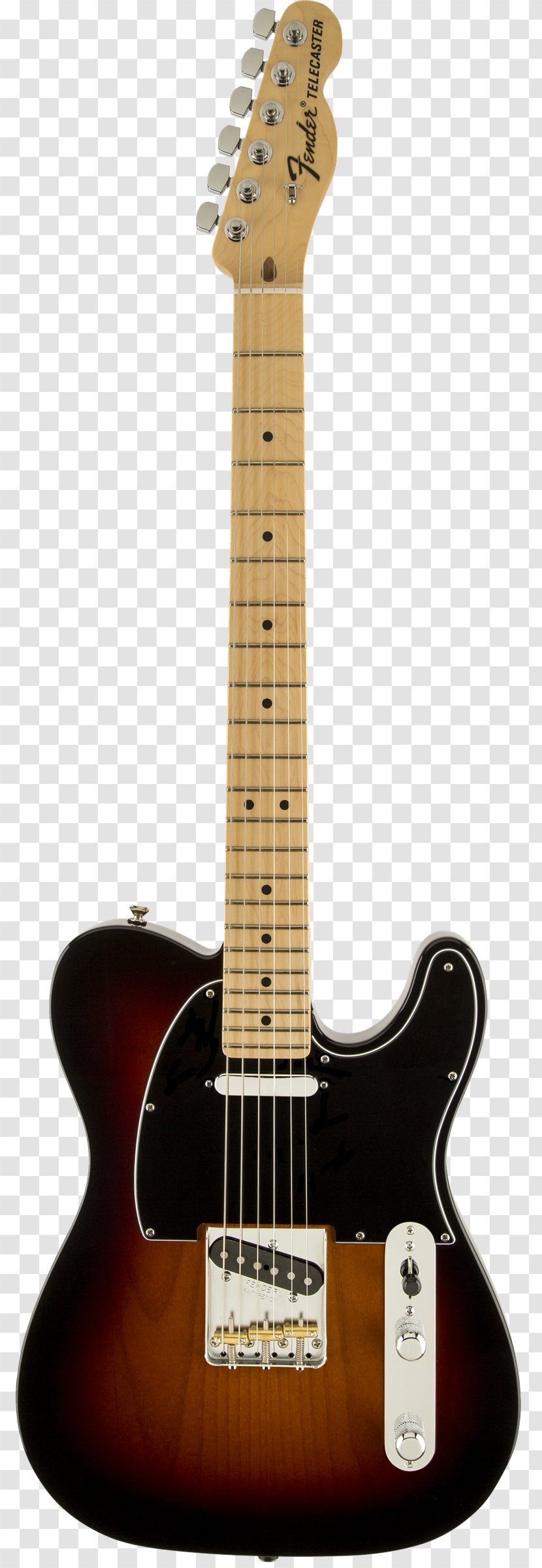 Fender Telecaster Deluxe Stratocaster Custom Thinline - String Instrument Accessory - Guitar Transparent PNG