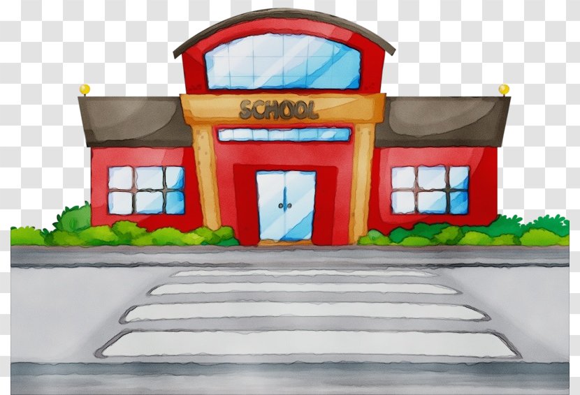 School Building Cartoon - Child - Fictional Character Residential Area Transparent PNG