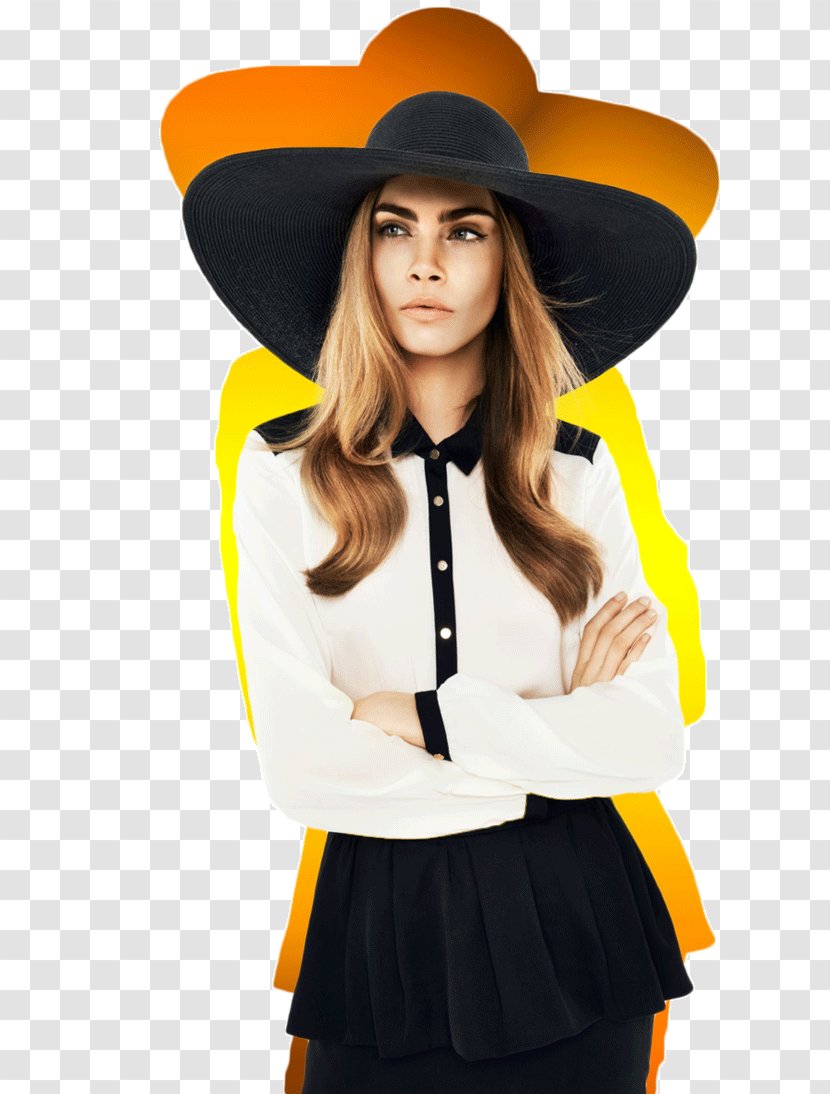 Cara Delevingne Chanel Model Fashion The Face Of An Angel - Silhouette Transparent PNG