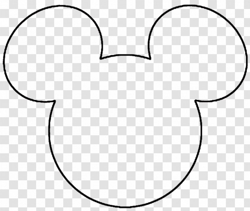 Line Art Head Face Monochrome - Frame - Mickey And Minnie Transparent PNG