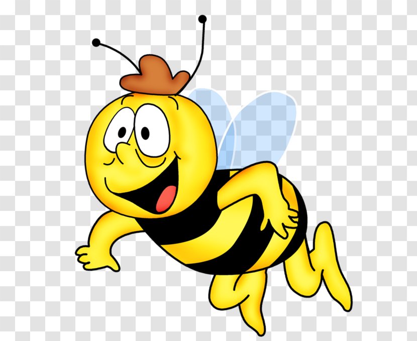 Honey Bee Clip Art Insect Maya The - Invertebrate Transparent PNG