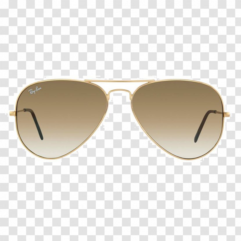 Aviator Sunglasses Ray-Ban Gradient Flash - Gold - Ray Ban Transparent PNG