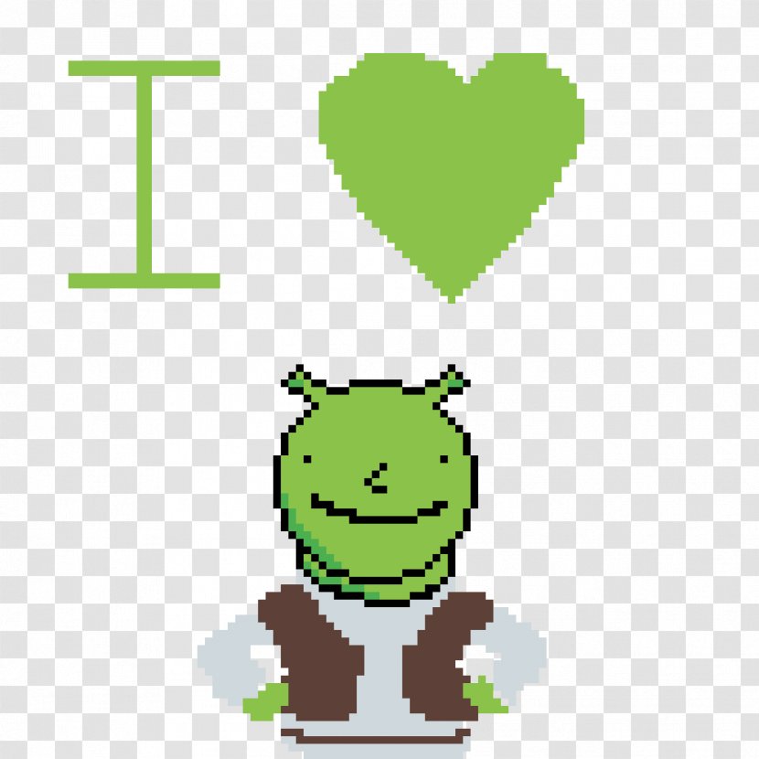 Shrek Pixel Art Drawing Clip Image - Text - Map Transparent PNG