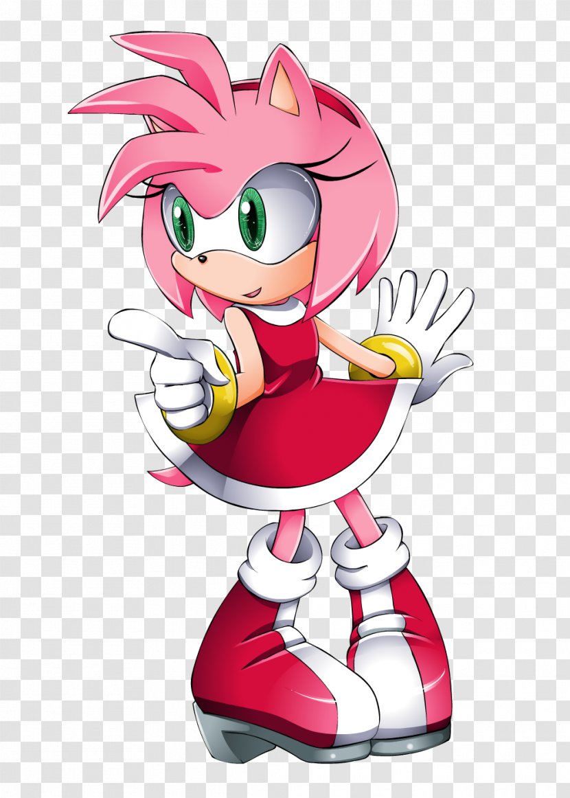 Amy Rose Sonic The Hedgehog Shadow Fan Art - Heart Transparent PNG