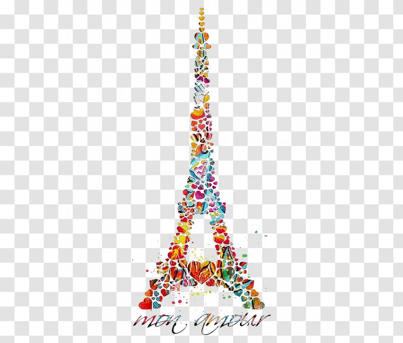 Eiffel Tower Watercolor Painting Drawing - Poster Transparent PNG