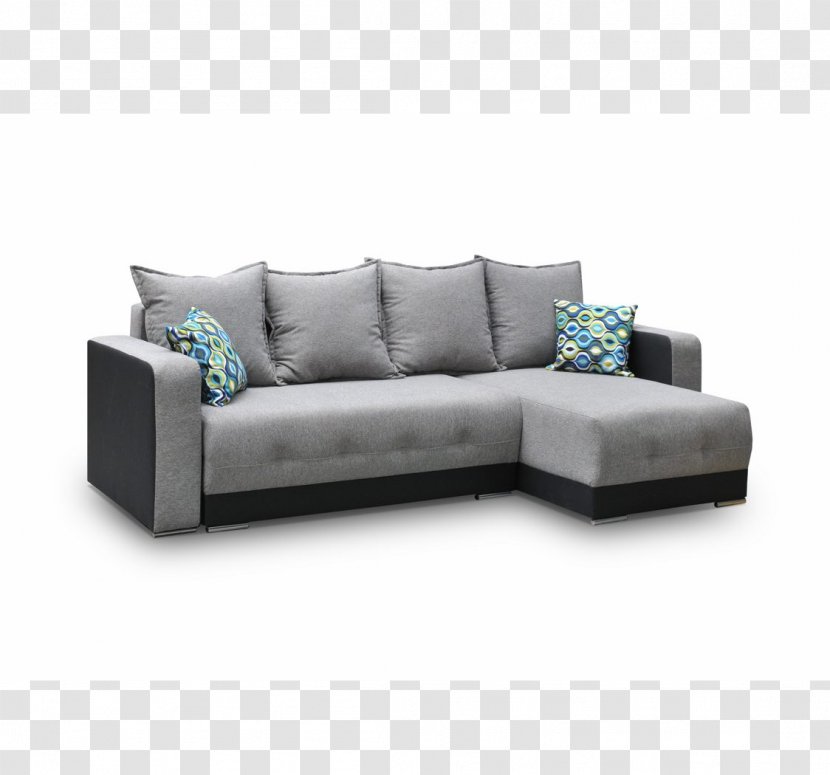 Furniture Sofa Bed Grey Couch Chaise Longue - So Cal Transparent PNG
