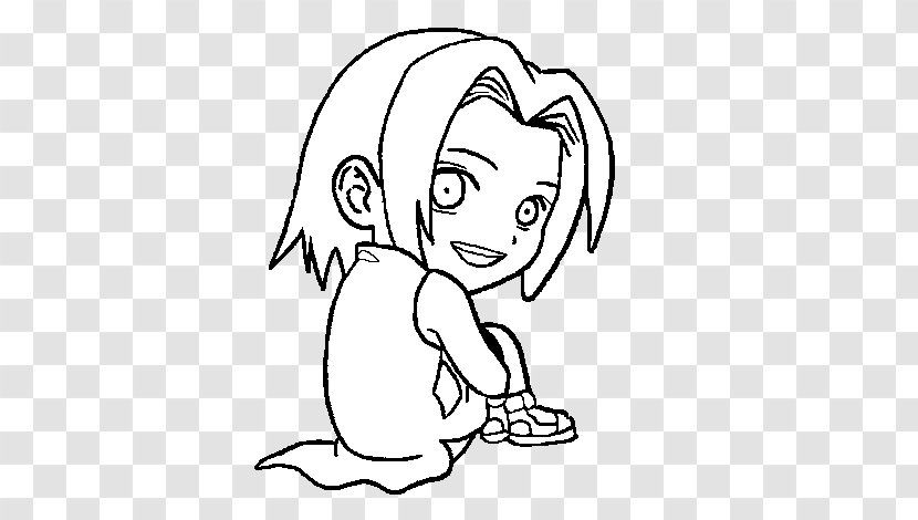 Sakura Haruno Coloring Book Naruto Drawing Image - Flower Transparent PNG