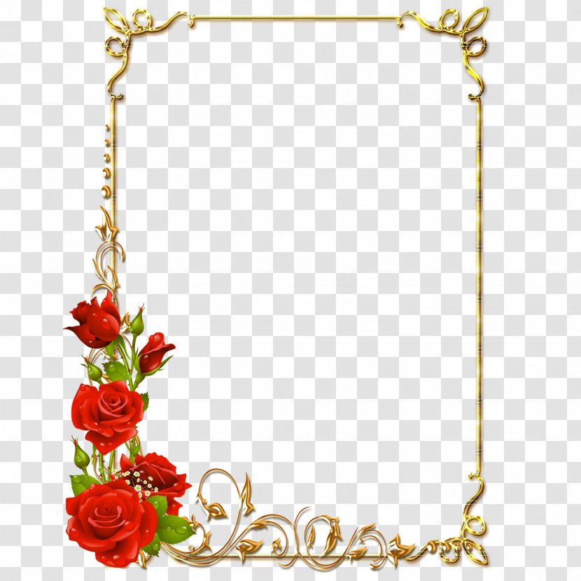 Picture Frames Clip Art - Floral Design - Garland Frame Transparent PNG