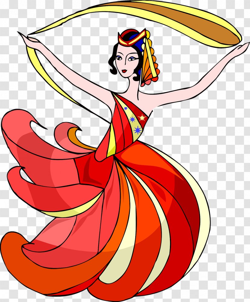 Dance Woman Clip Art - Flower Transparent PNG