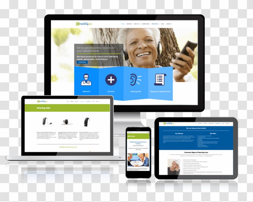Web Page Display Advertising Online Organization Logo - Hearing Site Transparent PNG