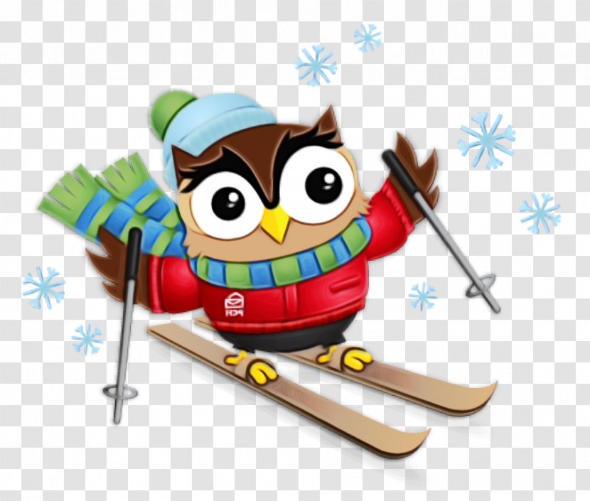 Cartoon Animation Recreation Owl Games - Ski Transparent PNG