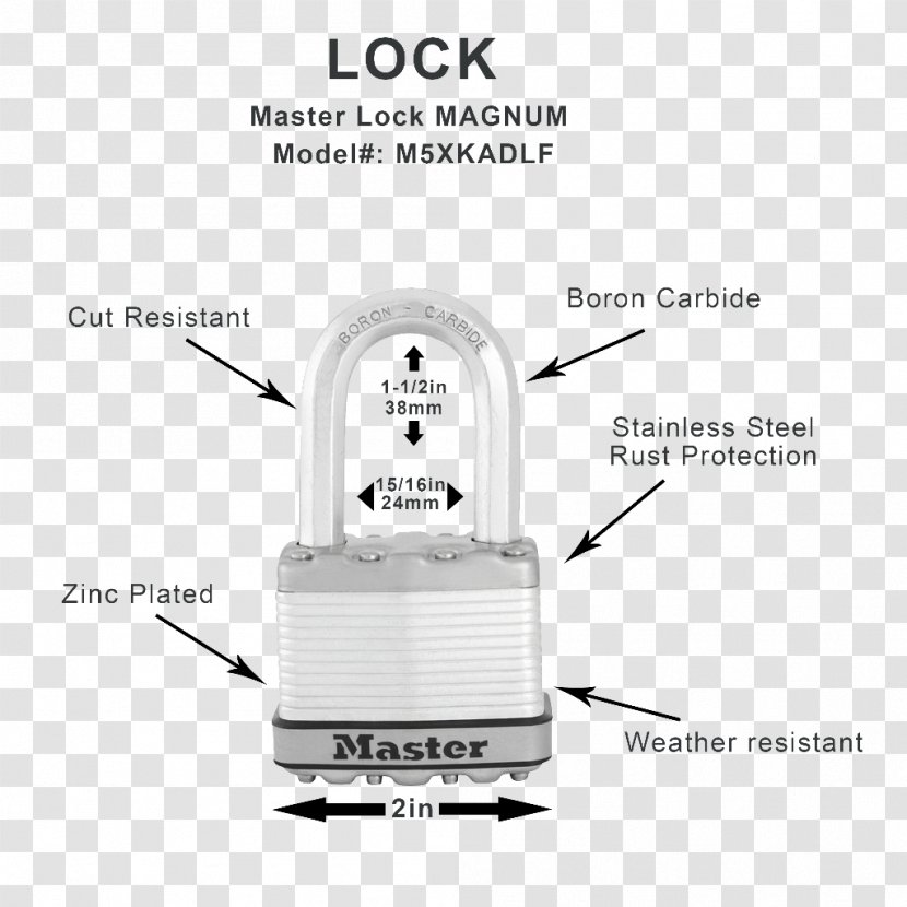 Padlock Master Lock Brand - Portastor Transparent PNG