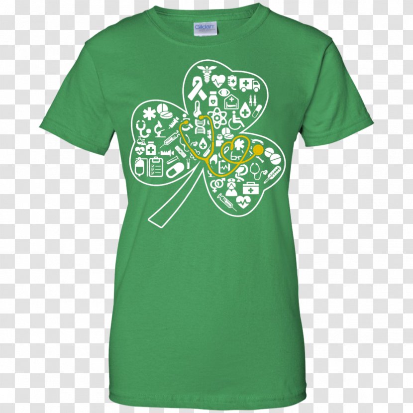 T-shirt Hoodie Saint Patrick's Day Shamrock - Irish People - St Patricks Logotype Transparent PNG