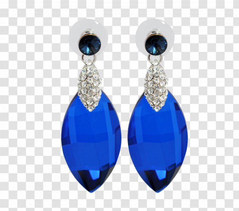 Earring Sapphire Gemstone Diamond - Gratis - Earrings Design Transparent PNG