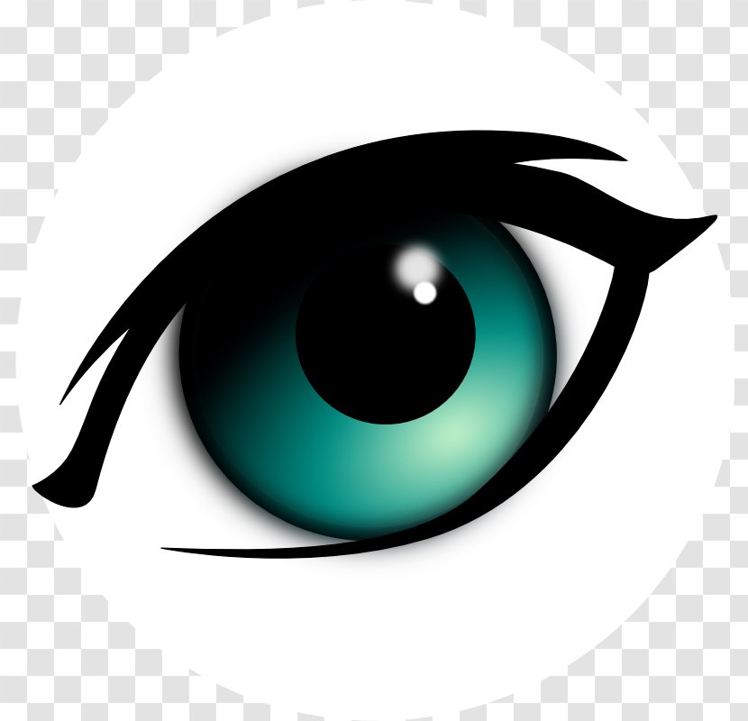 Eye Cartoon Drawing Clip Art - Flower - Black Transparent PNG