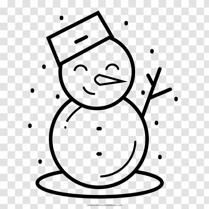 Snowman Drawing Coloring Book Winter - Human Behavior Transparent PNG