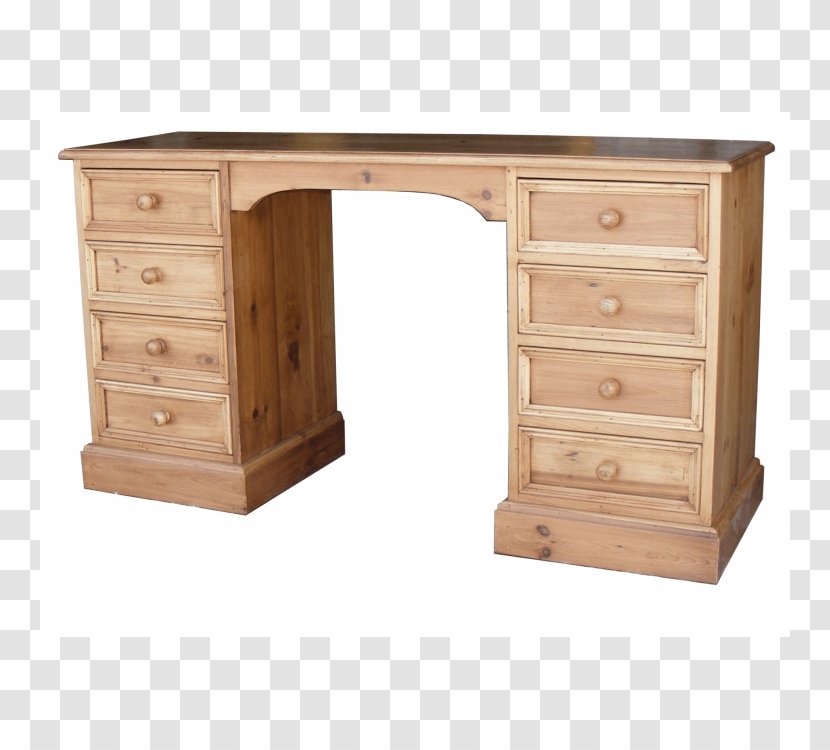 Table Lowboy Desk Furniture Drawer - Wood Stain - Dressing Transparent PNG