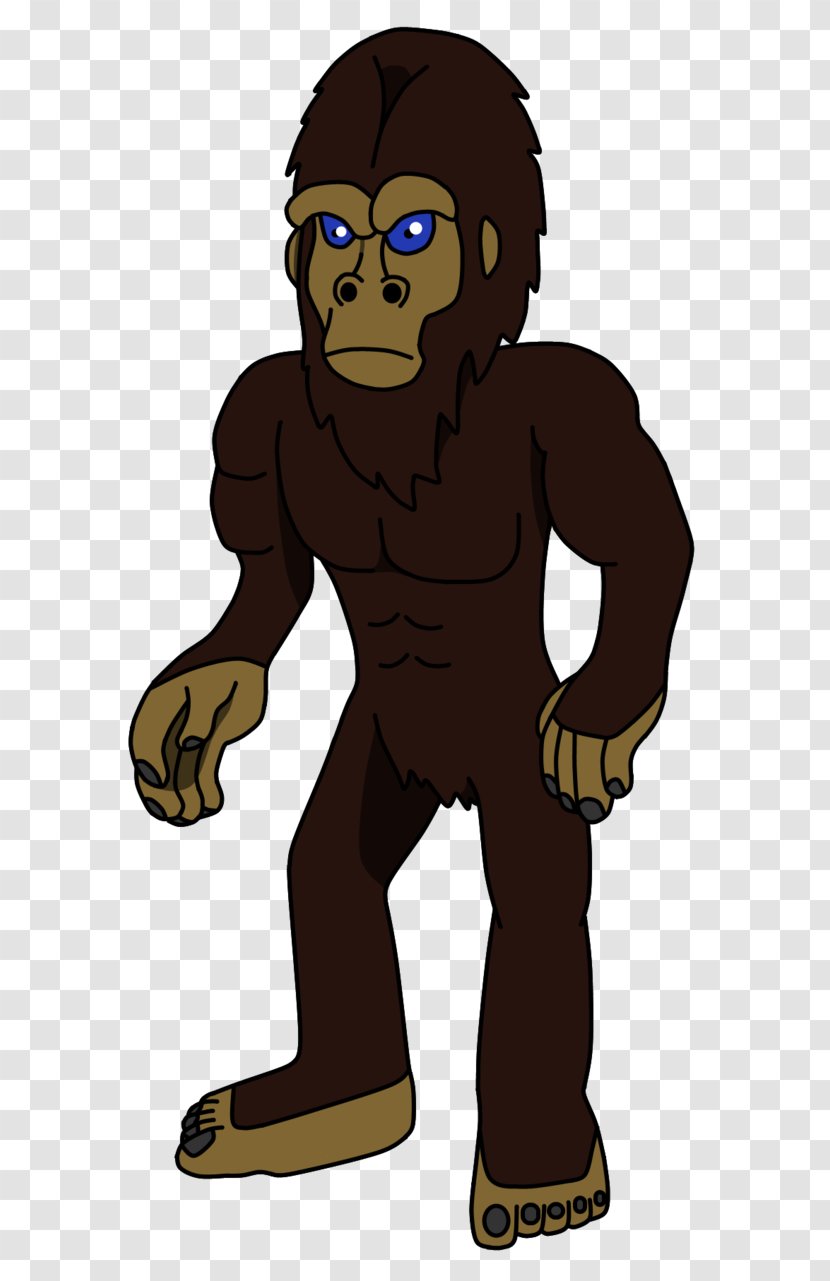 Gorilla Homo Sapiens Carnivora Legendary Creature Animated Cartoon - Mythical Transparent PNG