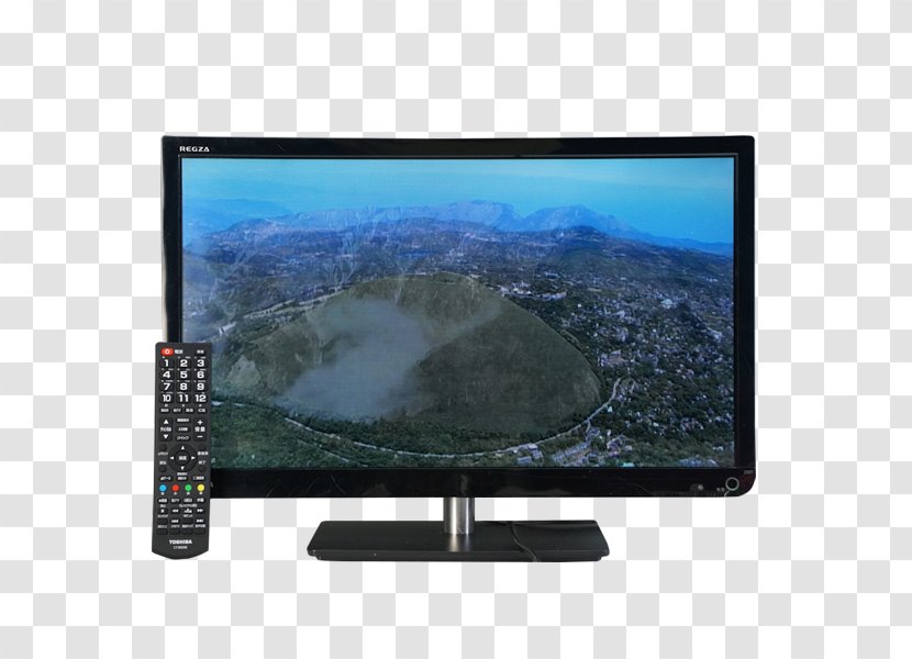 LCD Television Computer Monitors Set LED-backlit - Display Device - Earth Gold Transparent PNG