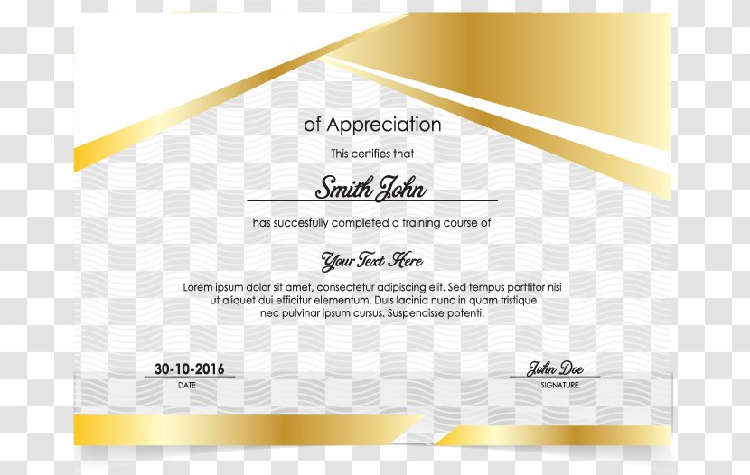 Download Certification Akademickxfd Certifikxe1t - Gold Transparent PNG