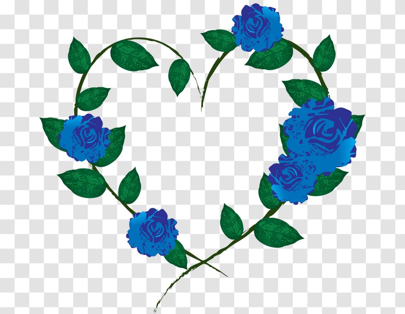 Rose Flower Floral Design - Garden Roses - HEART FLOWER Transparent PNG