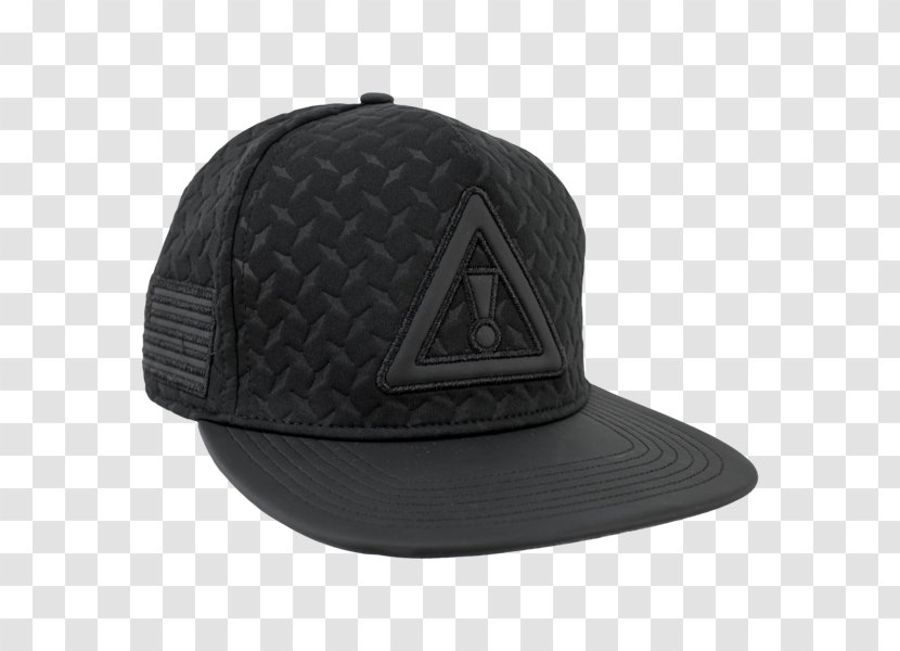 Baseball Cap Hat Fullcap Beanie - Black - Diamond Plate Transparent PNG