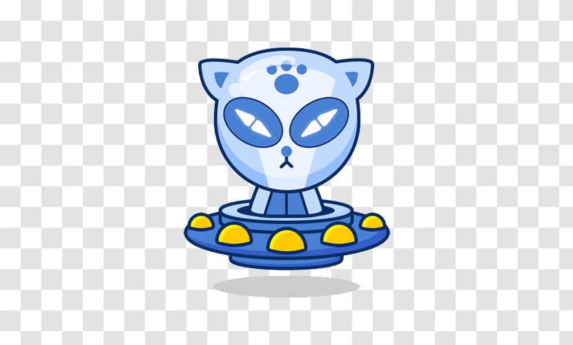 Unidentified Flying Object Saucer Extraterrestrials In Fiction - Take The Spaceship Alien Cat Transparent PNG