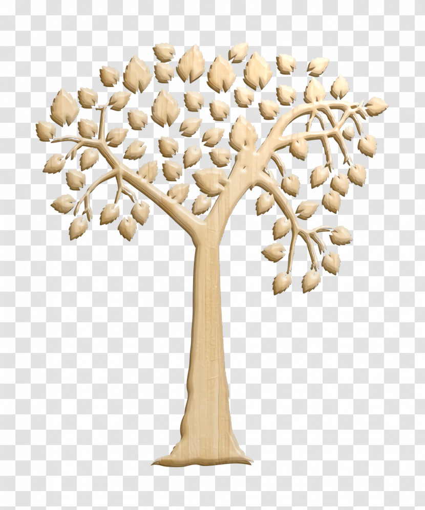 Tree Icons Icon Romantic Tree Shape With Heart Shaped Leaves Icon Tree Icon Transparent PNG