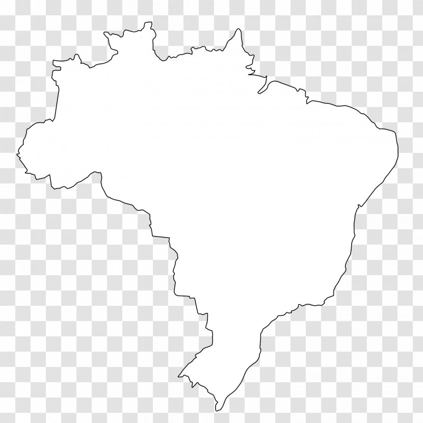White Line Art Point Map Transparent PNG