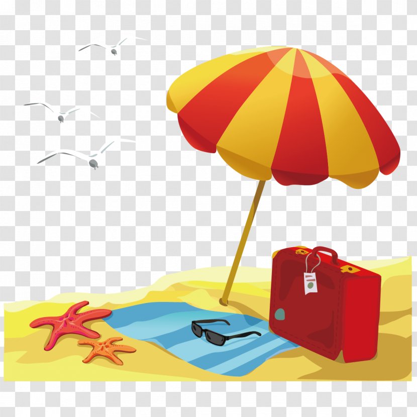Child Summer Illustration - Beach Holiday Transparent PNG