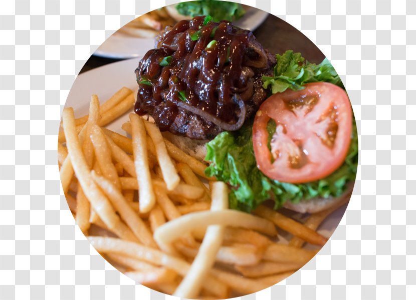 French Fries Buffalo Burger Steak Frites Hamburger Street Food - Cream Cheese - Grilled Chicken Transparent PNG
